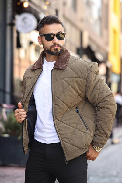KOCCI New Season Water and Cold Resistant Velvet Collar Quilted Winter Men's Jacket Coat