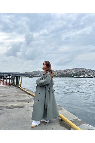 eBaa fashıon UZUN ASTARLI PREMİUM TRENÇKOT