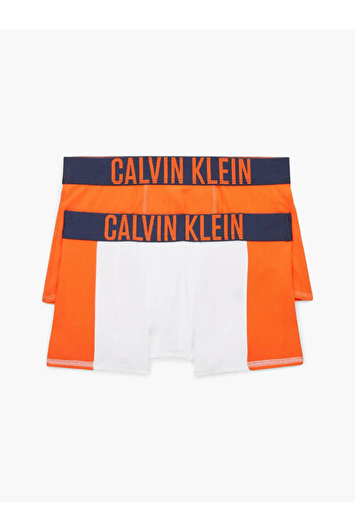 Calvin Klein 2PK TRUNK Erkek Turuncu Boxer Set