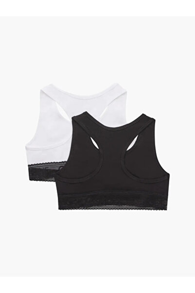 Calvin Klein 2PK BRALETTE-LACE Kadın Siyah Bralet