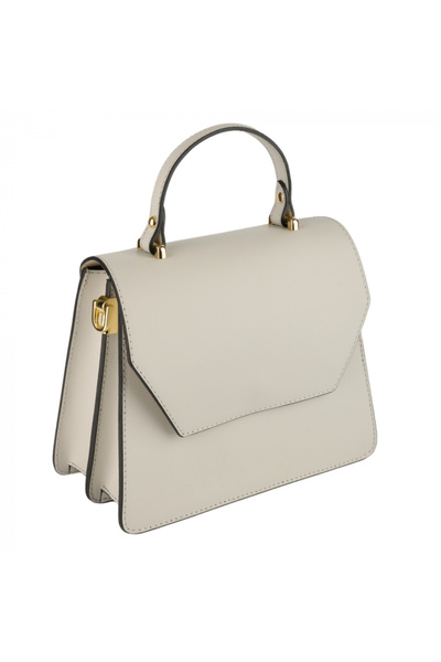 AZZURA Geanta Jaya, light gray, 100% leather 8220