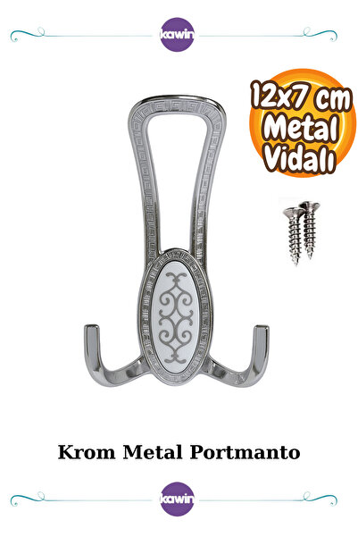 Kawin Seçil Portmanto Gümüş Askılık Metal Vidalı Vestiyer, Portmanto,dolap 12...