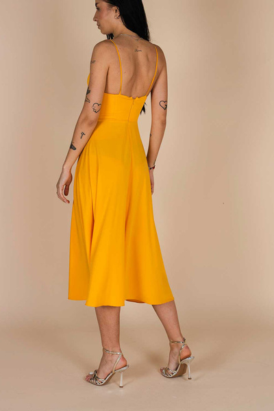 Monarh Design Rochie midi Lurisia Orange