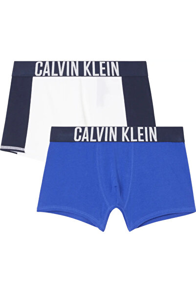 Calvin Klein 2PK TRUNKS Erkek Mavi Boxer Set
