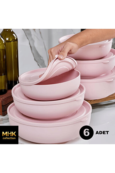 MHK Collection Set of 6 Round Storage Containers