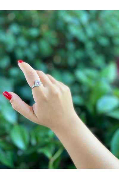 Roha خاتم الأميرة الفضي الفولاذي