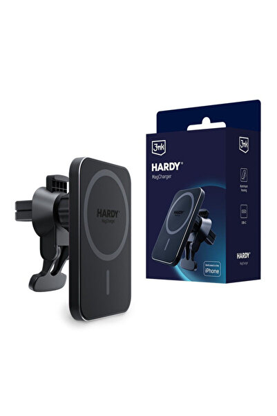 3MK Suport auto wireless MagSafe 15W, încărcător HARDY MagCharger, negru