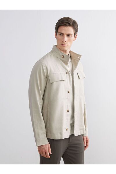 LC Waikiki معطف رجالي بياقة عالية وأكمام طويلة