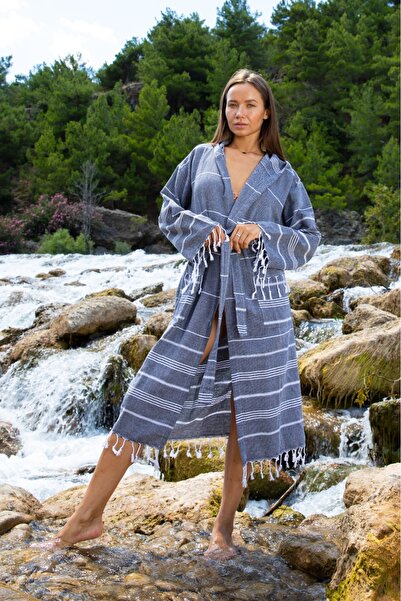 Dokubba - Μπουρνούζι Sultan Peshtemal - Βαμβακερό - Με κουκούλα