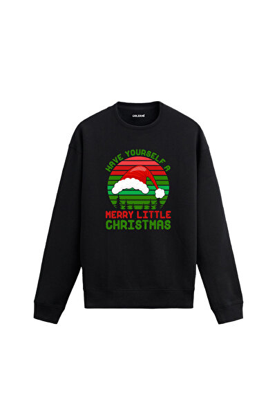 Colermi سترة رياضية ذات طابع عيد الميلاد مع رسالة رأس السنة الجديدة