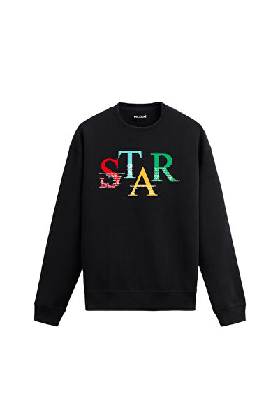 Colermi سترة تي شيرت بطباعة تيبيوغرافية من ستار