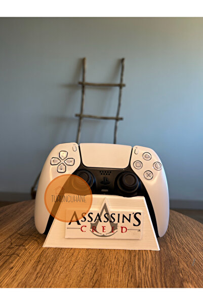 TURUNCUHANE Assassin’s Creed Logolu Kol Standı Ps5 Dualsense Ps4 Dualshock Ga...