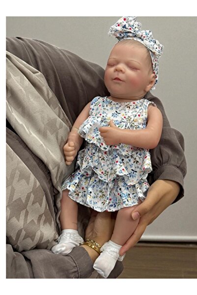 YILDIRIM OYUNCAK 43 Cm Aksesuarlı Gerçekçi Bebek %100 Silikon Yumuşak Doku Aksesuarlı Bebek-Soft Yumuşak Gerçek Bebek