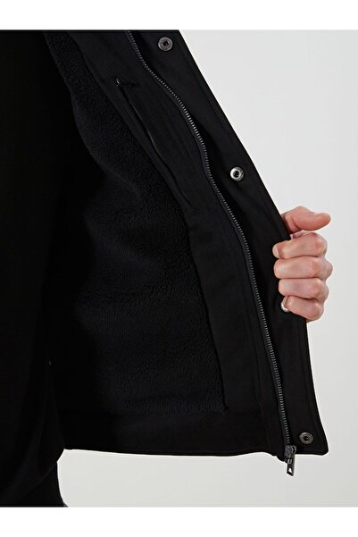 LC Waikiki Ανδρικό παλτό από καστόρι γιακά πουκάμισου Standard Fit