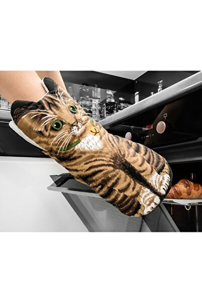 Gadget Master Set 2 mănuși de bucătărie cu pisică