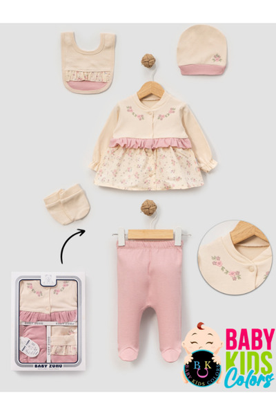 baby kids colors KUTULU pileli tavşan penye 5'li set