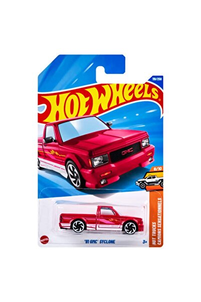 HOT WHEELS Tekli Arabalar 91 Gmc Syclone JBB89 Kısa Kartonet