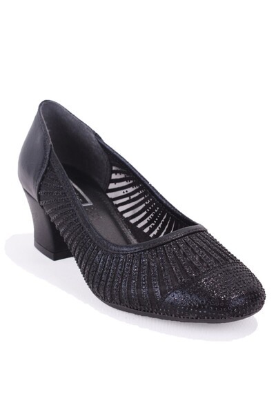 DAGOSTER Dza07-725545 Black Stone Classic Heeled Women's Shoes