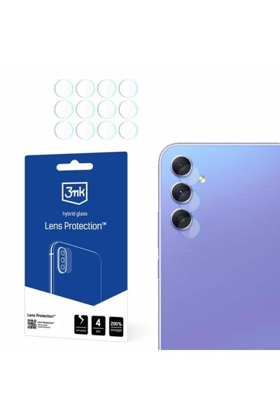 3MK [Pachet 4 x] Folie Samsung Galaxy A35 5G Lens Protection, transparenta