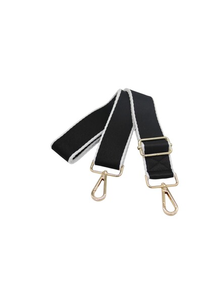 Anatolia Black and White Polyester Bag Shoulder Strap 4Cmx120