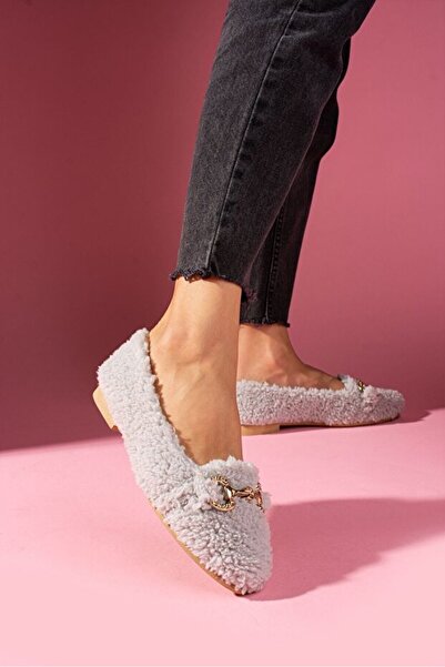 STOCON Sora Сірий рушник з золотими аксесуарами Домашні капці STC1163