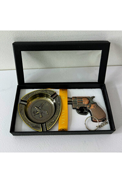 velve Σετ δώρου για άνδρες, Travel Kit, κουτί με τασάκι και μεταλλικό αναπτήρ...