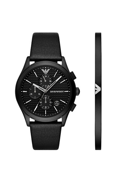 Emporio Armani ساعة إمبوريو أرماني باولو كوارتز رجالية-AR80070SET