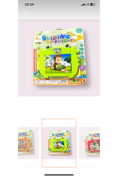 Toys Figürlü kaydırmalı puzzle oyuncak