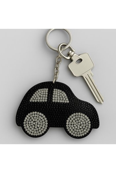 MD Moda Accessories Car Figured Keychain with Stone