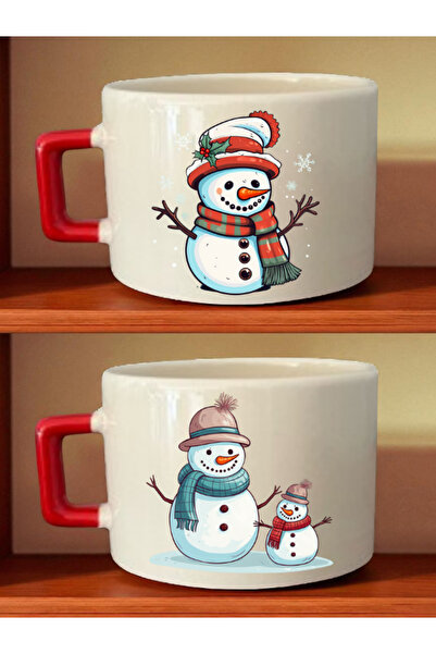 lili hediyelik كوب قهوة مطبوع عليه رجل الثلج - هدية لعيد الأم، هدية عيد ميلاد...