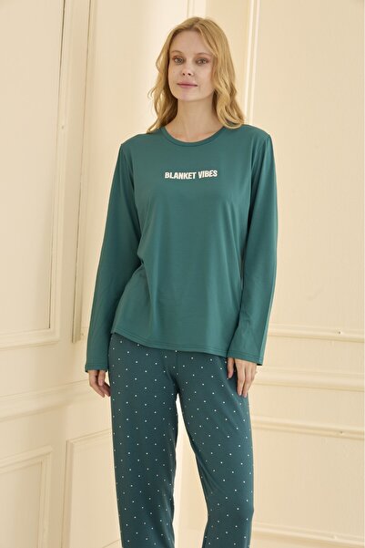 Mihra Women's Pajama Set Long Sleeve Seasonal