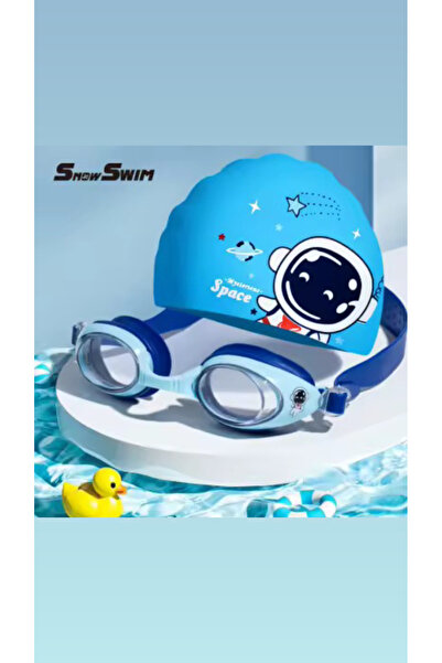 synshop Astronot Uzay Yıldız Deniz Havuz Gözlük Ayarlı Erkek Çocuk Bone Su Sı...