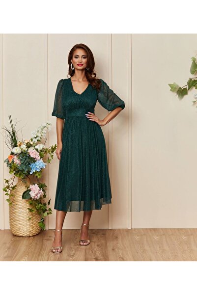 NONCONCEPTMODA Beli Pliseli Araboy Elbise