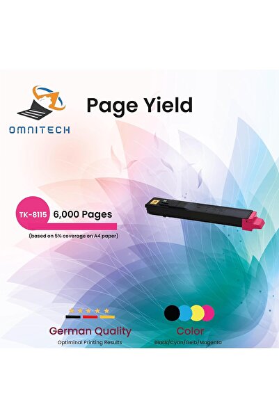 Omnitech خرطوشة حبر أرجوانية Omni Tech TK-8115