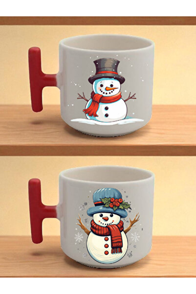 lili hediyelik Snowman Theme Printed Latte Cup - Gifts for Teachers' Day, Gif...