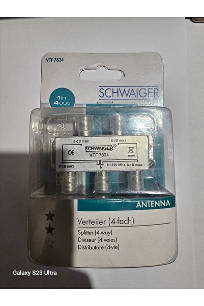 Hama Schwaiger 1 giriş 4 çıkış anten splitter dagitici