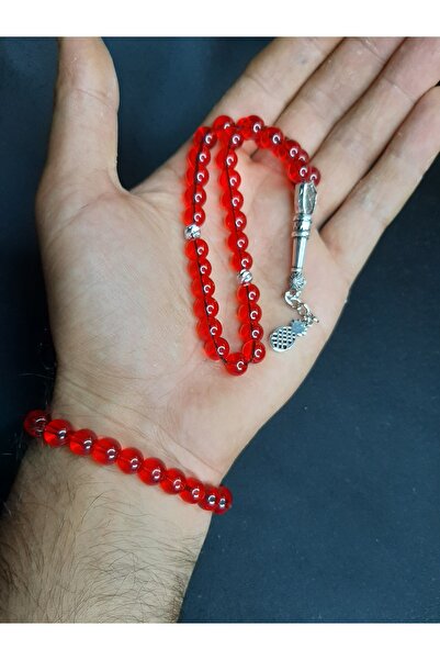 MRYart Transparent Glass Beads Prayer Beads and Bracelet Set