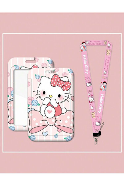 synshop Slatka mačka Hello Kitty uzorak trake za vrat, držač kartice, držač z...