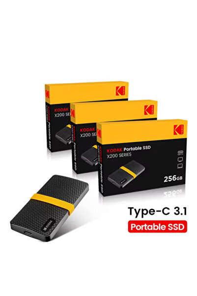 Kodak قرص SSD سعة 1 تيرابايت - محرك أقراص ذو حالة صلبة عالي السرعة | محمول، متين، وسريع النقل