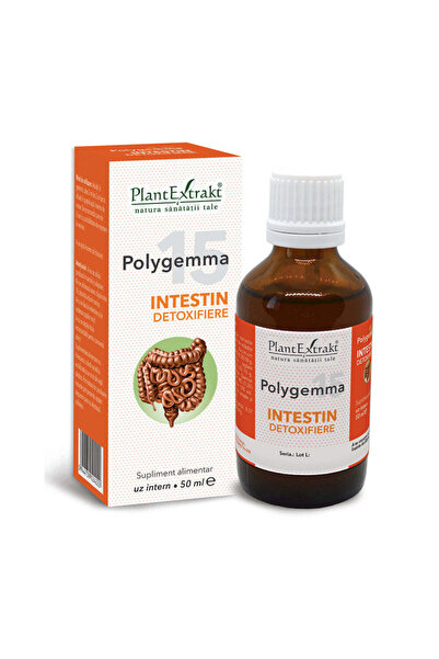 Other Sirop Polygemma 15, Intestin detoxifiere, 50 ml, Plant Extrakt