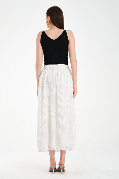 BY PAPI Pleated Maxi Skirt