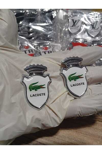 Car19 Ghia Lacost Araç Direk Arması Etiket Arma (2 Adet)