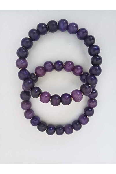 hobi duragı Πολύχρωμη ξύλινη λαβή τσάντας με χάντρες