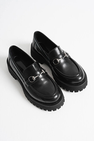 Zerenyus Doria Premium Toka Детальні чорні повсякденні лофери