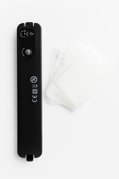 Busstier Vakumlu Gıda Mühürleme Makinesi Siyah 90W - Tazelik Koruma + 10 Adet...