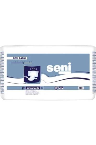 Seni Basic Extra Large Adult Diapers, 30 pieces,
