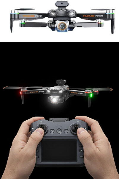 TechnoStation Orta Seviye Drone Kendinden Kameralı Ekranlı Hızlı Drone S9 UFO Drone