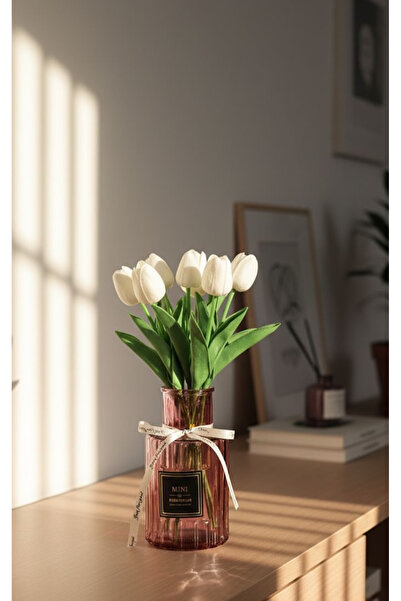 magical dreams Dekoratif Çizgili Cam Vazo