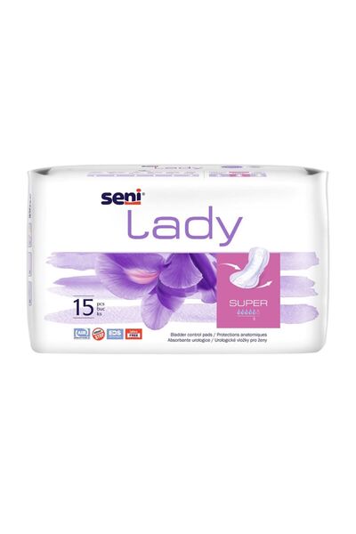 Seni Καθημερινές σερβιέτες για γυναίκες, Super, 15 τεμάχια,