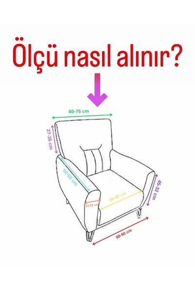 EJMEL Velvet Elastic Single Sofa Cover Flexible Sofa Cover